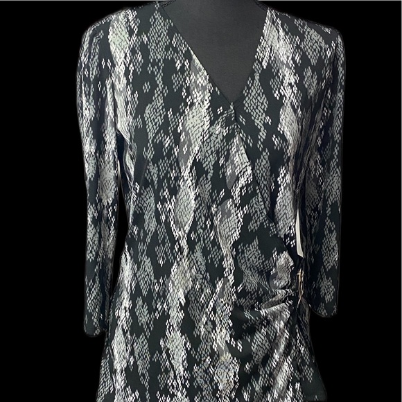 Adrienne Vittadini Tops - ADRIENNE VITTADINI BLACK LEOPARD PRINT SIZE S NWOT